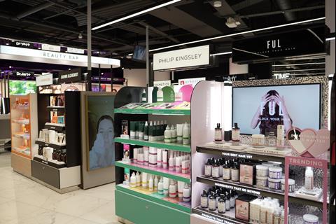 Philip Kingsley products on display at Boots Battersea Power Station store